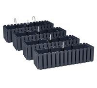 4 x supports de jardinière 60 cm indicateur de niveau d'eau boîte de balcon a...
