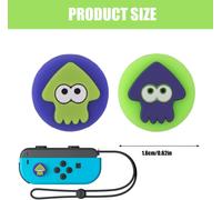 4 x Switch Joy-Con Caps for Gamepads,Soft Silicone Non-slip Analog Grip Cover for Switch & Switch Lite