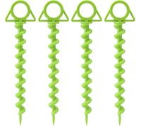 4 X Tent Pegs Camping Pegs,24 Cm Screw Fixing Pegs,Ground Anchor Peg,Tent Peg For Tents,Canvas,Tarpaulins And Windbreakers