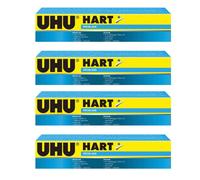 4 X UHU Hart Colle - Colle De Modélisation Ciment Balsa Tube 35g/33ml