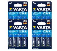 4 X Varta AA En Paquet De 4 Longlife Power (HIGH ENERGY) LR6 Piles.