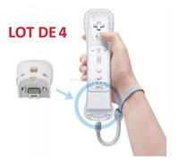 4 x Wii motion plus pour manette Wiimote Nintendo Wii - Blanc