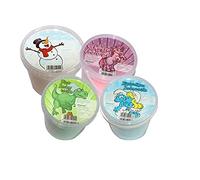 4 x Zuckerwatte in verschiedenen Farben - Rosa, Blau, Grün und Weiß