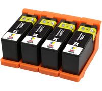 4 XL Noir Cartouches d'encre compatibles avec Lexmark 100 100XL 14N1068E S305 S308 S402 S405 S505 S602 S605 S815 Pro202 Pro205 Pro209 Pro705 Pro805 Pro901 Pro905 - Grande Capacité