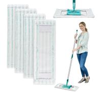 4 Zpour Leifheit Profi XL en Serpillères de Rechange Kit,47x17cm Microfibre pour Leifheit Profi Micro Duo XL Housses de Rechange,