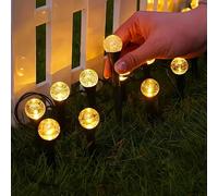 40/20/10 Guirlandes solaires LED, étanches pour l'extérieur, 8 modes d'éclairage, convient pour allée, cour, pelouse, jardin, sentier, camping, fête, Jour de l'Indépendance, Saint-Valentin, mariage, b