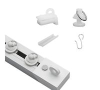 40-400cm Rails de Rideaux Plafond, Barre Adhesif pour Rideaux, Tringle Divider Chambre, Sans Percage, pour Cuisine Mur Fenêtre, Espaces Atypiques, Facile à Installer(Plafond,200cm/6.6FT)