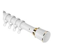 40-500cm Sans Perçage Barre Télescopique Tringle à Rideau de Douche, Extensible pour Salle de Bains Multifonctionnelle extra épaisse Télescopique Réglable ( Couleur : Frosted White , Taille : 4.1-5.0m