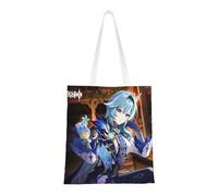 40.6 X 38.0 cm Canvas Totes Hand Shopping Bag With All Role's Print Genshin Impression For Daily Impact Shopping Shoulder Bag