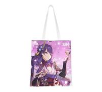 40.6 X 38.0 cm Canvas Totes Hand Shopping Bag With All Role's Print Genshin Impression For Daily Impact Shopping Shoulder Bag