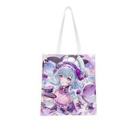 40.6 X 38.0 cm Canvas Totes Hand Shopping Bag With All Role's Print Genshin Impression For Daily Impact Shopping Shoulder Bag