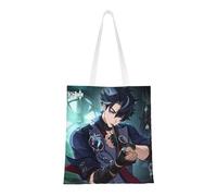 40.6 X 38.0 cm Canvas Totes Hand Shopping Bag With All Role's Print Genshin Impression For Daily Impact Shopping Shoulder Bag