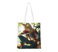 40.6 X 38.0 cm Canvas Totes Hand Shopping Bag With Honkai Star Rail All Role's Print Impression For Daily Shopping Shoulder Bag