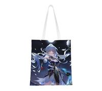40.6 X 38.0 cm Canvas Totes Hand Shopping Bag With Honkai Star Rail All Role's Print Impression For Daily Shopping Shoulder Bag