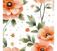 40×600cm Papier Peint Fleurs Vintage Papier Peint Adhesif Mural Chambre Papiers Vinyle Adhesif Pour Meubles Motif De Fleurs Jaunes Et De Feuilles Vertes Rouleau Decoratif Mural Salle De Bain