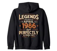 40 Ans Anniversaire Homme Cadeau Avril 1986 Vintage Sweat à Capuche