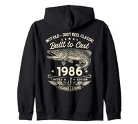 40 Ans Anniversaire Pêche Homme Original 1986 Édition Limité Sweat à Capuche