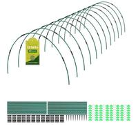 40 Arceaux pour Serre de Jardin,Tunnel de Forçage | Kit de 106 pour Potager,Carré Potager,40 vert foncé VERT FONCé PAILLAGE