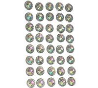 40 autocollants rond brillants avec strass et diamant en résine
