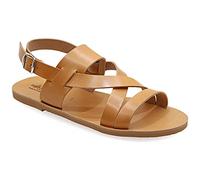 40 beige Emmanuela Antique Sandales en cuir grecque pour hommes, Sandales pour hommes à la main avec orteils ouverts, boucle réglable de qualité chaussures d'été en noir, marron, beige