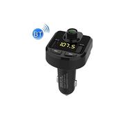 (#40) Bluetooth FM Transmitter Wireless In-Car Radio Adapter Music Player Hands-Free Calling Car Kit, Dual USB Charger