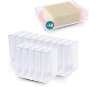 40 Boîtes en Acétate Transparent 60x20x90 mm | Bonbonnière en Plastique : Dragées, Macarons, Gateaux