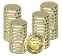 40 Bouchons métalliques universels 53mm: Couvercles pour bocaux de conserves et de confiture, couvercle de remplacement