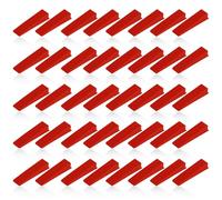 40 Cale Carrelage, Croisillon Autonivelant, Jeu de Cales Réutilisables, Outil de Nivellement pour Carrelages, Adapté aux Salles de Bains, Toilettes et Cuisines, Rouge