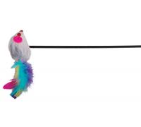Trixie Canne à pêche avec souris et hochet sur bâton pour chats