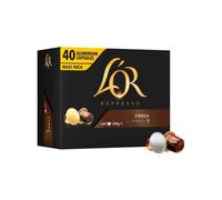 L'OR Capsules de café Forza Intensité 9 – Compatibles Nespresso®* – 40 capsules