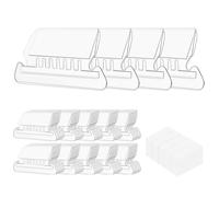 40 cartes à suspendre avec 40 inserts, étiquettes en plastique de 5,1 cm, inserts transparents, pour classeurs et différenciation