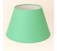 40 cm Cône Abat-jour, Tissu en Coton avec dos en PVC blanc, Produit fait main, pour Lampe de table, Lampadaire (Vert Clair)