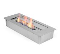 40 cm de brûleur bioéthanol en acier inoxydable Gel de combustion Cheminée à double paroi 2,5 l de feu