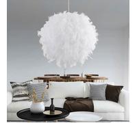 40 cm Lampe de Plume Balle éclairage lustre Style Simple Décoration Hall d'Exposition Chambre d'enfant blanc Droplight