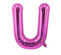 40 cm Lettres Ballon en Aluminium Rouge Rose Décoration de Mariage Ballon en Feuille d'Aluminium Ballon Rouge Rose Lettre U