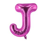 40 cm Lettres Ballon en Aluminium Rouge Rose Décoration de Mariage Ballon en Feuille d'Aluminium Lettre J