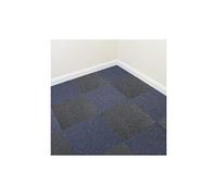 Dalle de Moquette Ultra-Résistant Bleu Tempête & Anthracite Usage Professionel