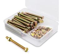(40 Ensemble) M5 x 40mm Boulons et écrous,à six pans de Coin Extérieur Vis Hexagonale,8.8 Acier galvanisé de qualité