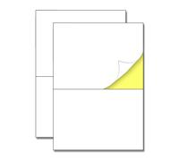 40 Feuilles, 80 Pièces - Etiquettes Autocollantes Grandes, Feuille Autocollante Imprimante A4, Papier Autocollant - 148,5 x 210 mm (A5)