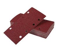 40 Feuilles Abrasives pour Ponceuse Vibrante Papier a Poncer 93x185 mm Papier Abrasif Poncage 8 Trous Crochets et Boucles Grain 40 60 80 120 240 pour Bois Ponceuse Orbitales Multifonction