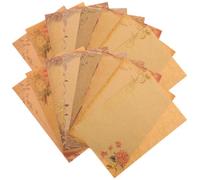 40 Feuilles Papier à Lettres Rétro A5 en Kraft, Style Européen | Feuilles Décoratives Créatives, pour Messages et Tri de Notes, Écriture Fluide, Usage Pratique Style Aléatoire