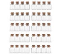 40 Fioles Verre 5ml Bouchon Liège 22x30mm pour Dragées et Décoration