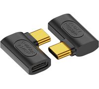 40 Gbit/S Usb4 Type C 240 W Power Data 8K Vidéo Mâle Vers Femelle Rallonge Coudée Gauche Droite Adaptateur Pour Ns Phone Ordinateur Portable[CAB9164972]