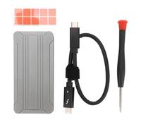 40 Gbps m.2 Enceinte SSD NVME USB 4.0 PCIE3.0x4 Enclos SSD Externe en Aluminium ASM2464 pour USB 3.2 3.1 Type C (HDD Interne Non Inclus)