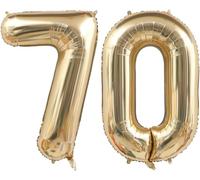 40 Inch Gold Number 70 Balloon, Champagne Gold, 70Th Birthday Decoration, Light Gold, Giant Foil Balloon, Party Balloon, Wedding, Children'S Birthday Balloon, Number 70