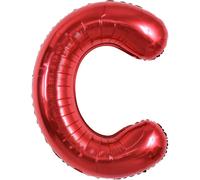 40 Inch Large Red C Letter Balloon Large Helium Balloon, Aluminum Foil Polyester Film Large Balloon Letter Birthday Party Birthday Decorative Items For Valentines Day