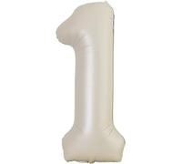 40 Inch Number Balloon 1 Milk White 0123456789,10-19,20-25,30,40,50,60,70,80,90 Number Balloon 1 Year Decoration Birthday, Balloon 1 Balloon Party Deco Support Helium
