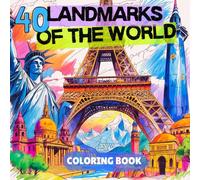 40 LANDMARKS OF THE WORLD: COLORING BOOK