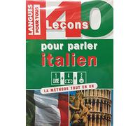 40 Lecons Pour Parler Italien. Coffret Avec Livre, Cassette, Cd