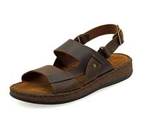 40 marron Emmanuela Antique Sandales en cuir grecque pour hommes, Sandales pour hommes à la main avec orteils ouverts, boucle réglable de qualité chaussures d'été en marron